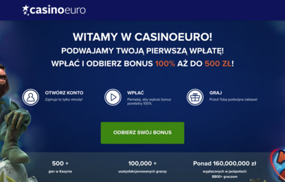 CasinoEuro bonus 100%