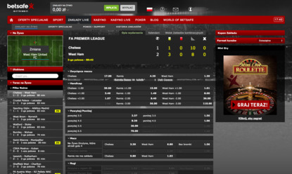 Betsafe zakłady na żywo