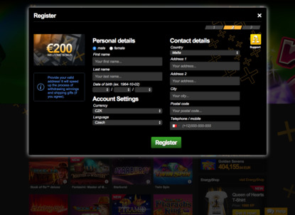 EnergyCasino rejestracja cz.2