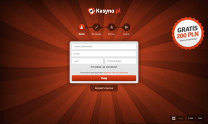 Kasyno.pl rejestracja cz.1