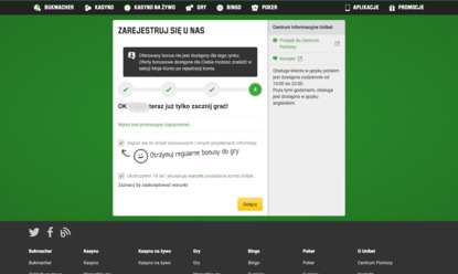 Unibet potwierdzenie rejestracji