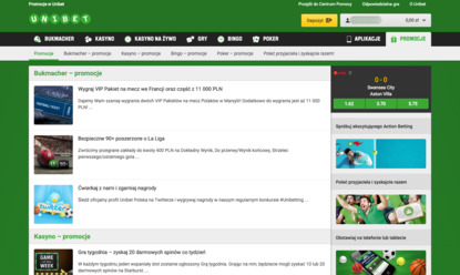 Unibet promocje dla graczy
