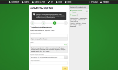 Unibet rejestracja cz.3